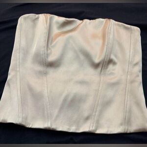 Aritzia Cream Strapless Top